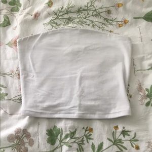 Garage White Tube Top